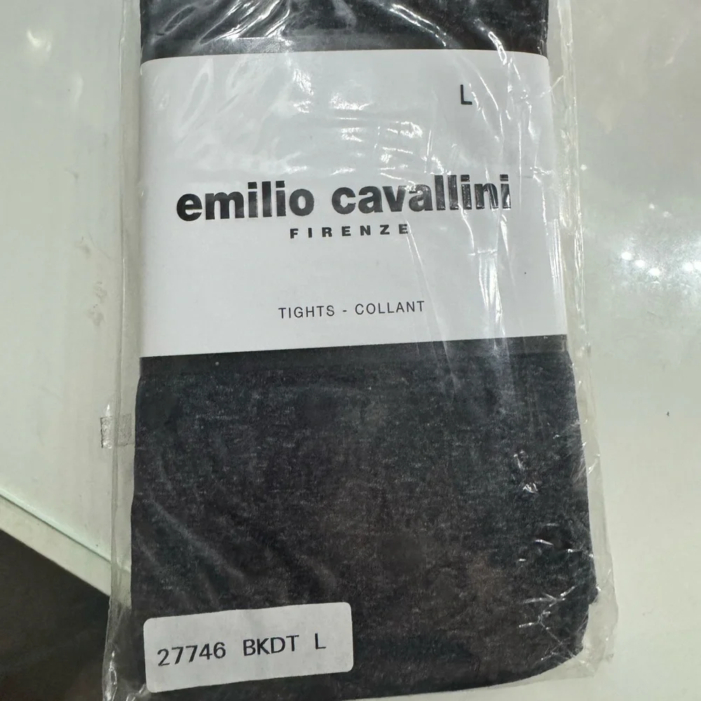 Emilio Cavallini Black Tights Size L
